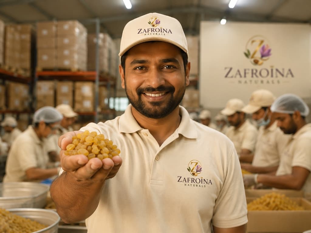 Zafroina Naturals facility worker