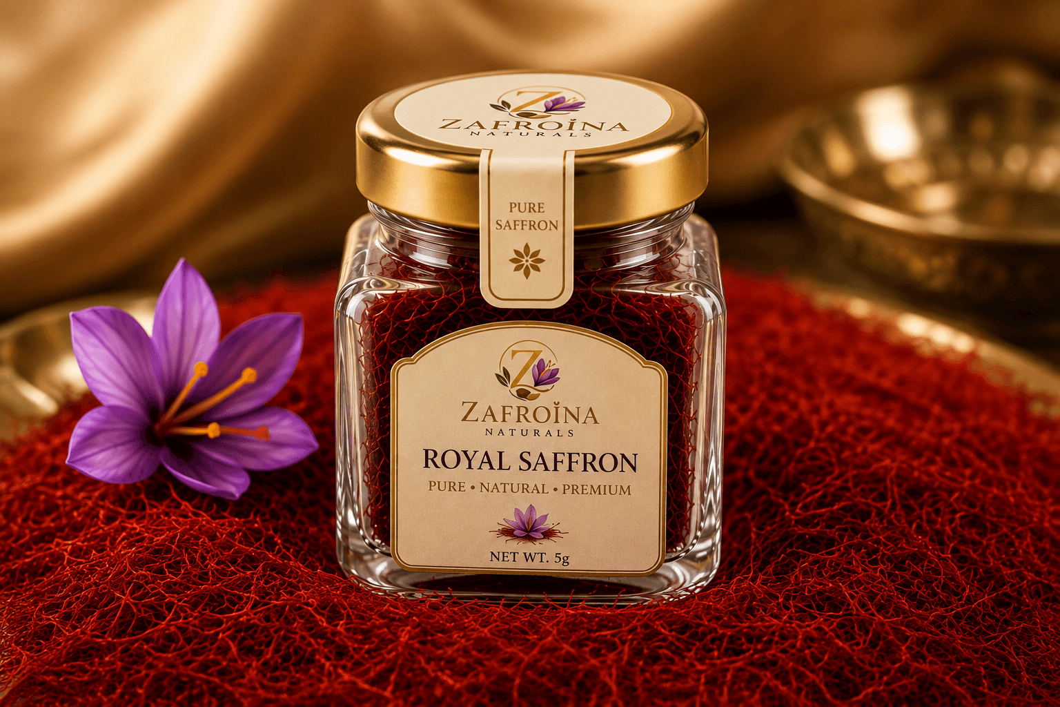 Premium Handpicked Kashmiri Saffron - view 1